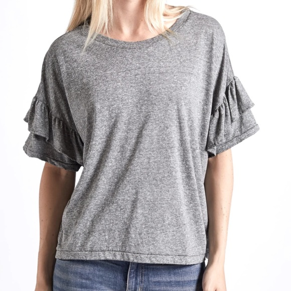 Current/Elliot - The Ruffle Roadie Tee - Picture 1 of 6